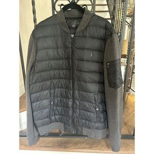 Ralph Lauren Polo Jacket Men's Size Large Hybrid Full Zip Double Knit
